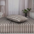 thumbnail image 5 of Microfiber Bed Sheet Set Lightweight Set - Flat Sheet Fitted Sheet Pillowcases - Extra Soft Shrinkage & Fade Resistant with Deep Pockets up tp 16” Mattress (Twin, Chevron Brown), 5 of 7