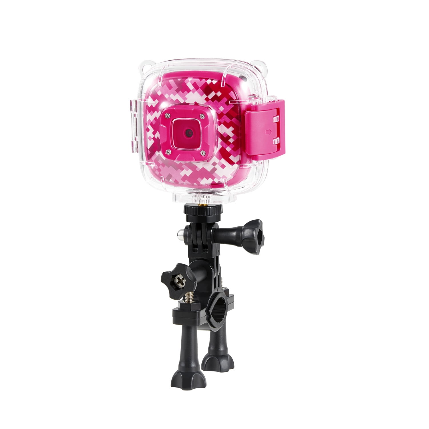 Vivitar Kids Tech Ultimate Action Camera for Kids with Rechargeable Battery and 2" Preview Screen, Pink