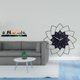thumbnail image 2 of Escultura de pared estilo boho con flores de metal. Decoración de pared. Reloj de pared grande de acrílico. Reloj de pared silencioso. Artesanía hecha, 2 of 8