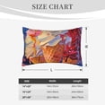 thumbnail image 4 of JUNZAN Trio Of Dripping Cones Pillow Cases Standard Size, with Envelope Closure Bed Pillow Cases(without pillow core),16"x24" inches, 4 of 5
