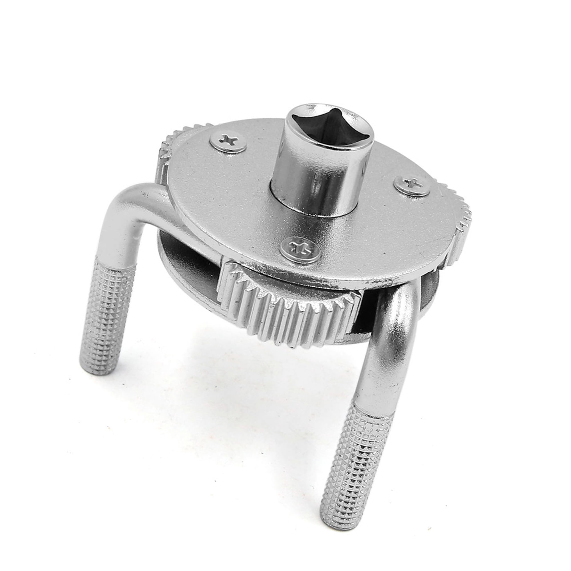 Unique Bargains 60-105mm 2 Way 3 Jaw Oil Filter Wrench Remover Tool Silver Tone