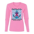 thumbnail image 2 of Wild Bobby Faith Hope Love Breast Cancer Awareness Anchor Breast Cancer Awareness Women Graphic Long Sleeve Tee, Light Pink, XX-Large, 2 of 6