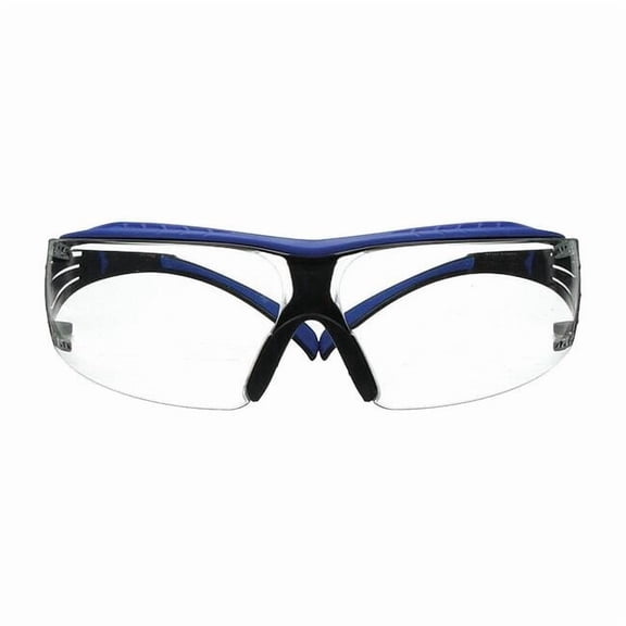 3m SafetyGlasses,Clear,AntiFog,Blu/Gry SF401XSGAF-BLU