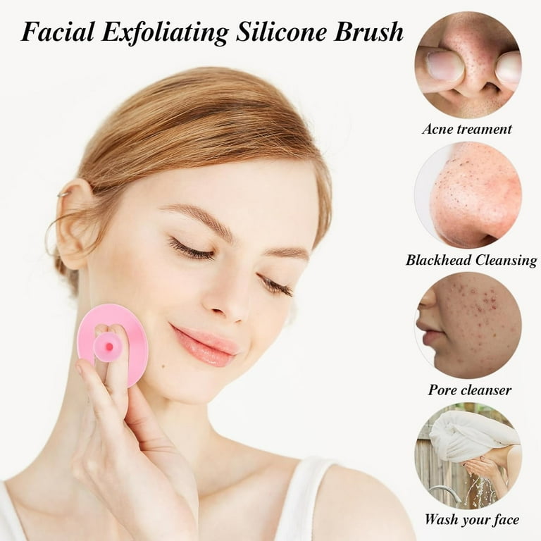 1pc Silicone Nose Clean Brush Exfoliating Pore Beauty Facial Brush Skin  Care Massager Tool Deep Clean Remove Acne Blackheads Skin Care Tools Pink  Lip Scrub Brush