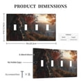 thumbnail image 3 of Game Graphics Switch Cover Decorative Wall Plate / 4-Gang 4-Toggle / Standard Size 4.5x8 in, 3 of 5
