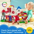 thumbnail image 3 of Fisher-Price Little People Toddler Learning Toy Caring for Animals Farm Playset with Smart Stages for Pretend Play Kids Ages 1+ years, 3 of 6