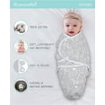 thumbnail image 7 of The Peanutshell Newborn Swaddles for Baby Boys or Baby Girls, 3 Pack Set, Grey Safari Sky, 7 of 7