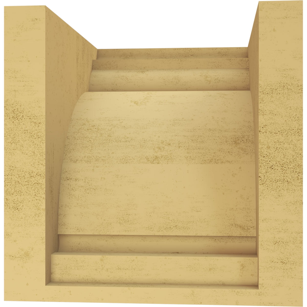 7"W x 7"D x 7"H Wide Hughes Rough Cedar Woodgrain TimberThane Corbel, Primed Tan