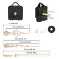 thumbnail image 5 of 5pcs 31mm Long Shaft DIY Quartz Clock Movement Motor Kit for Clock Repair Tool Parts, 5 of 5