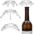thumbnail image 6 of 4Pcs 4 Styles Rhinestone Wine Bottle Decoration Jewel Tassel Wines Bottle Short Veil 4.7 Inch Rhinestone Tassel Wine Bottles Pendant Wines Bottles Cork Charms for Party Wedding Decor, 6 of 7