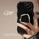 thumbnail image 4 of Luxury Solid Color Wavy With Metal Holder Phone Case For iPhone 15 14 13 12 11 Pro Max 14 Plus Soft Silicone Shockproof Cover, 4 of 5