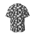 thumbnail image 2 of Wukai Tulips Flowers Men's Casual Short-Sleeve Button Down Shirt - Lightweight Summer Dress Shirt for Daily Wear-XX-Large, 2 of 7