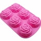 thumbnail image 1 of Molde de silicona con forma de flor de 6 cavidades, juego de 3 piezas de molde de silicona antiadherente para gelatina de chocolate y caramelo,, 1 of 2
