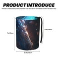 thumbnail image 3 of Wukai Crystal Pattern White Horse Print Car Trash Can - Easy to Clean Hanging Garbage Bin - Removable Liner - Leak-Car Garbage Can - Waterproof Trash Can for Car and SUV, 3 of 7