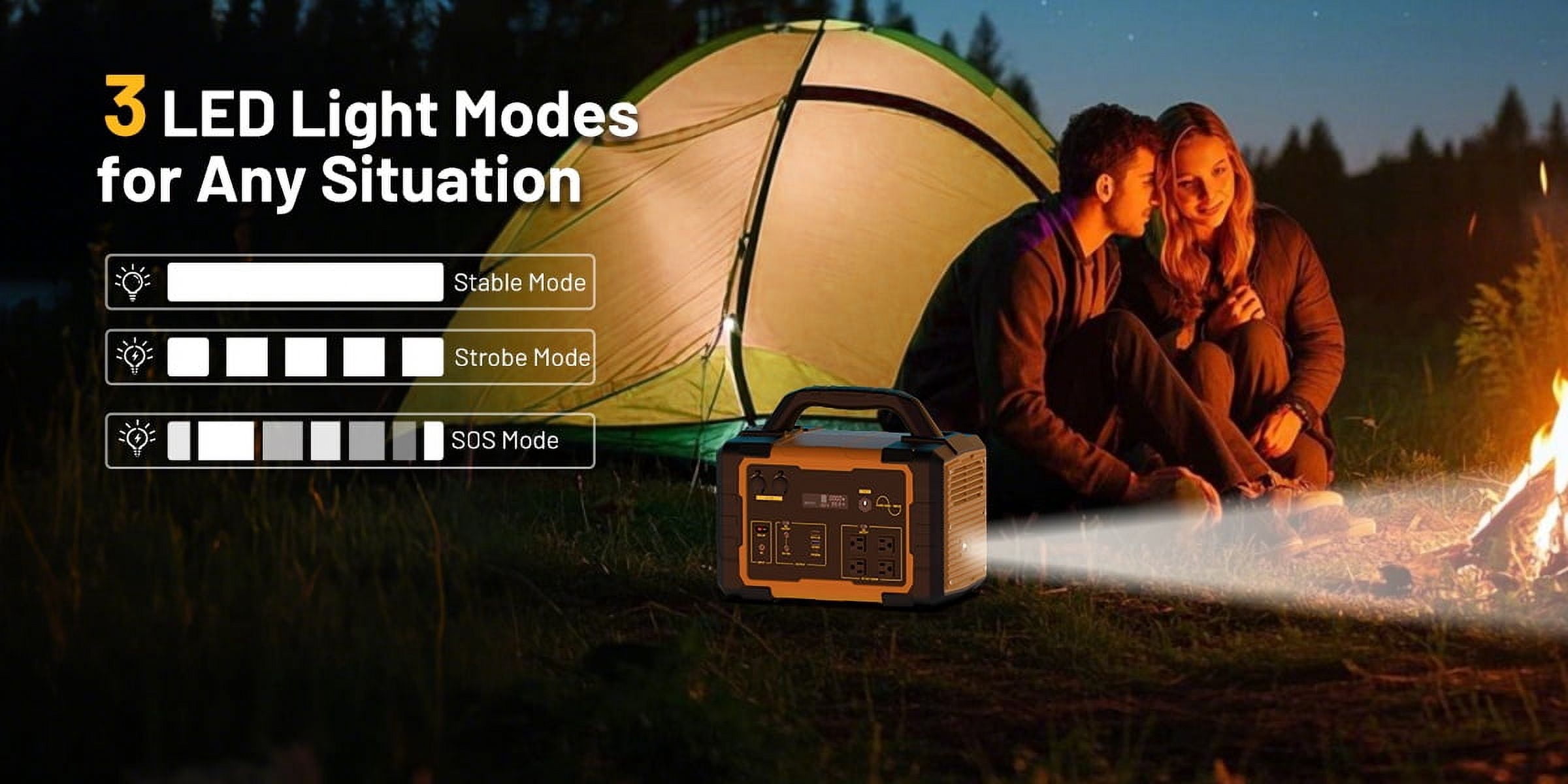 Seizeen 1000W Portable Power Station with 200W Foldable Solar Panel, 1024Wh Lithium Battery, 120V/60HZ AC Outlet, Solar Rechargeable for Home, RV, Camping & Emergencies Use
