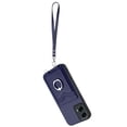 thumbnail image 2 of Wallet Case for Motorola Moto G 5G 2024 / G Play 5G 2024, Stylish Ultra Slim PU Leather Card Slots Ring Stand Wrist Strap Shockproof Protective Thin Lightweight Back Case Cover, Blue, 2 of 7