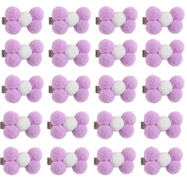 20 piezas pasadores para el pelo con lazo pequeño para perros y cachorros, pinzas para el pelo para perros con flores