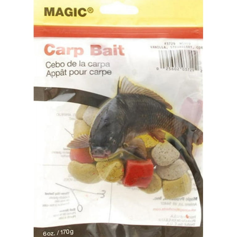 Magic 3729 Carp Bait Preformed 6 oz Bag Mixed Vanilla Strawberry