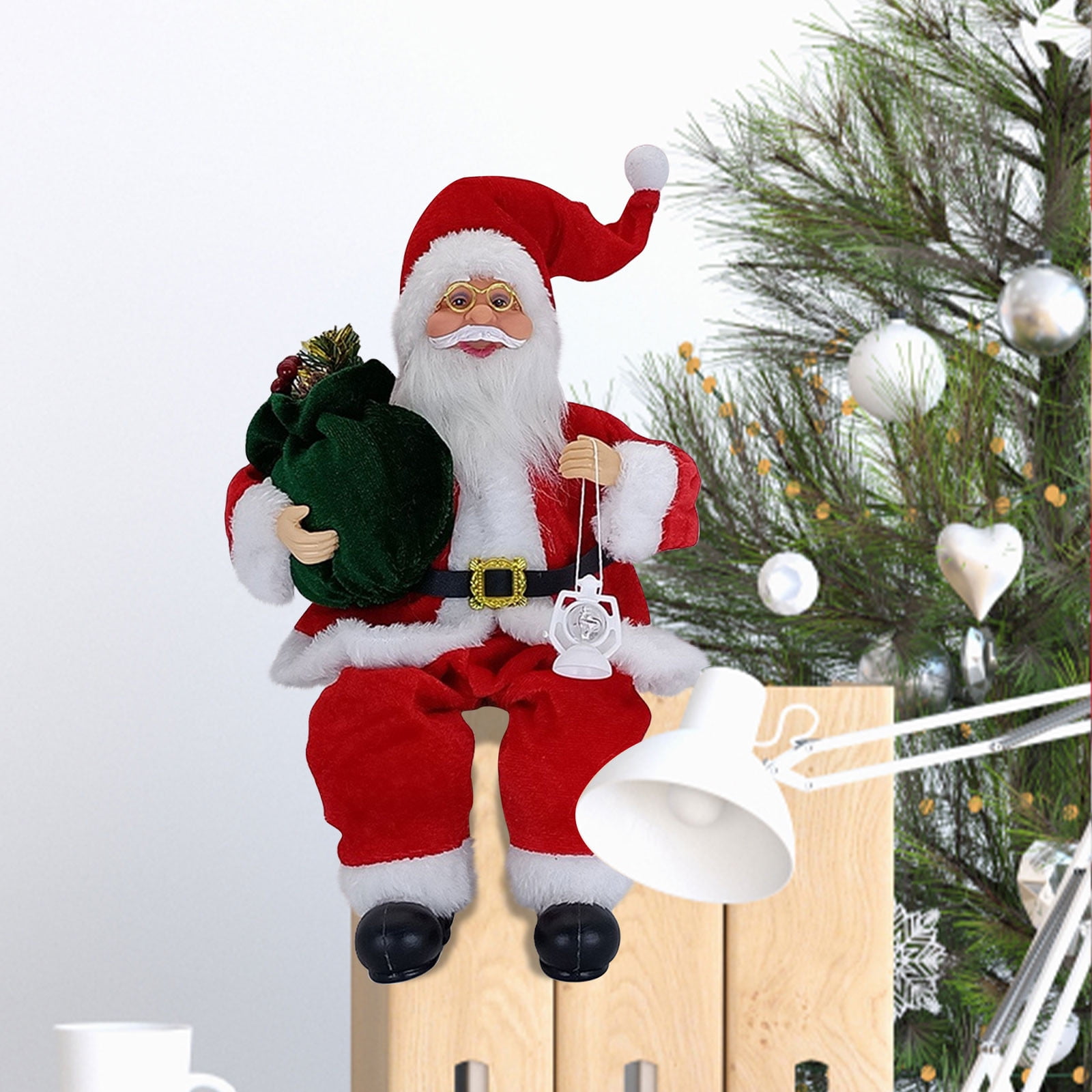 Lazy Sleeping Santa Claus Shelf/Mantle/Door Hanging Figure 3D