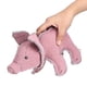 thumbnail image 5 of Juguete de entrenamiento interactivo para perros, relleno de lona suave de algodón con forma de cerdo rojo, molienda de dientes, Molar, morder, morder, 5 of 8