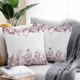 thumbnail image 3 of Outdoor Pillow Cover Purple Eucalyptus Leaf Set of 2 Waterproof Throw Pillowcases Watercolor Spring Plant Decorative Patio Furniture Pillows for Couch Garden Indoor & Outdoor Use, 3 of 9