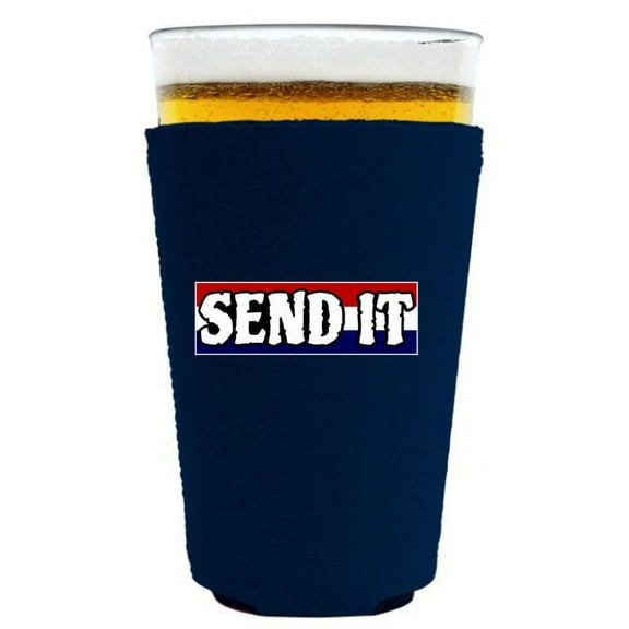 Send It Pint Glass Coolie (Navy)