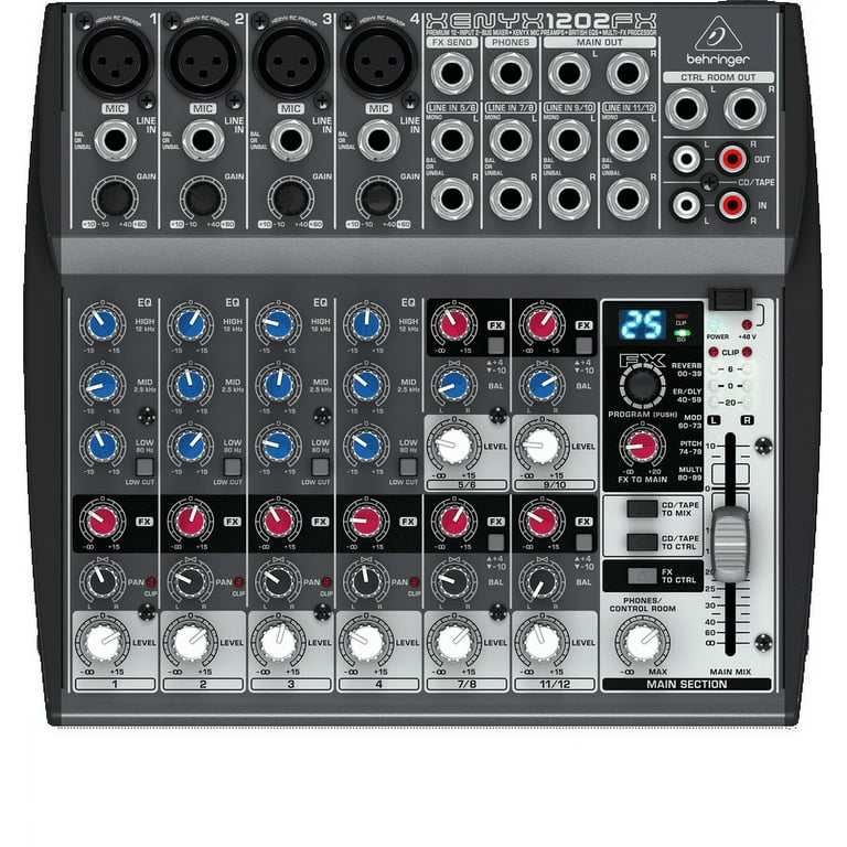 Behringer XENYX 1202FX アナログミキサー 12チャンネル Behringer XENYX 1202FX Compact Mixer 12 CH 24bit Multi