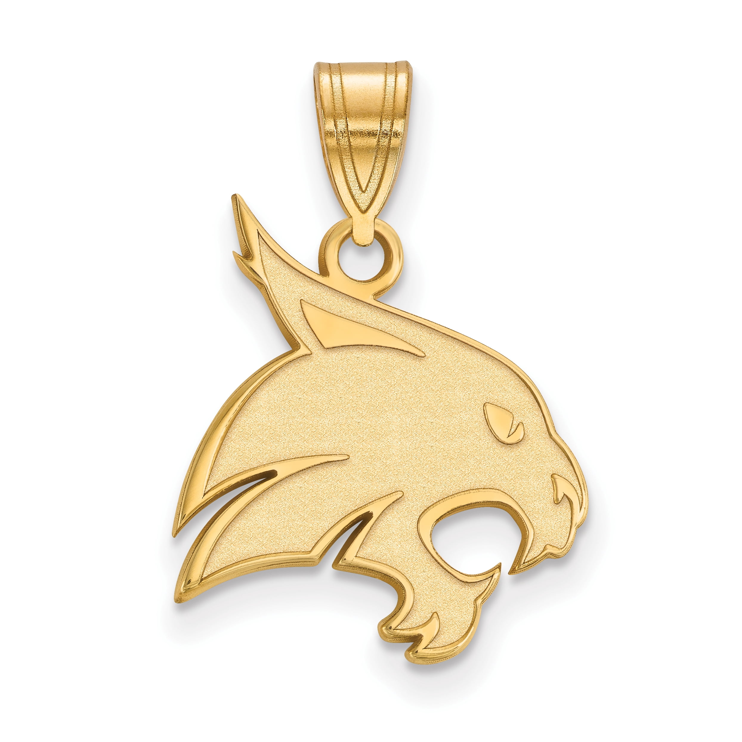 Jewelry Stores Network 14k Yellow Gold Texas State University Bobcats