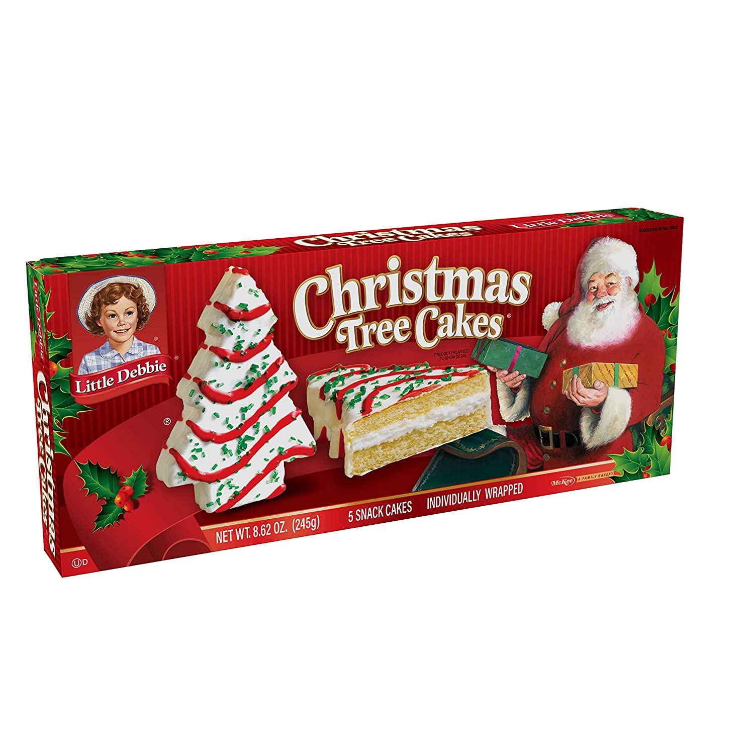 Little Debbie Vanilla Christmas Tree Snack Cakes