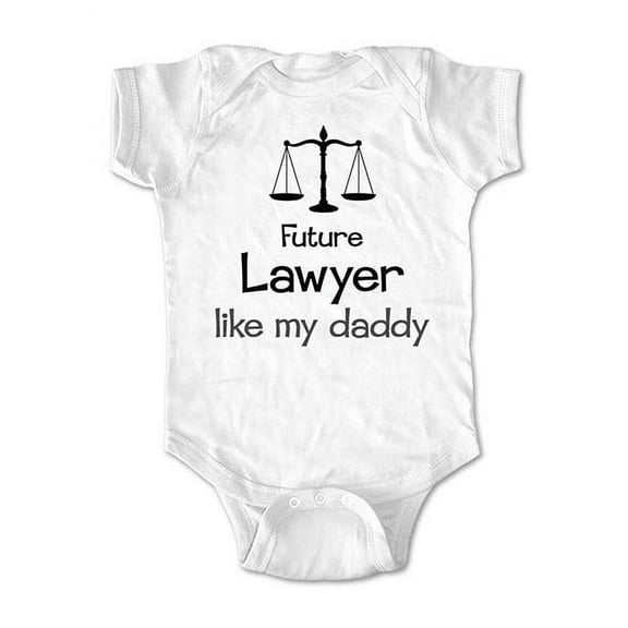 Future Lawyer like my Daddy - wallsparks cute & funny Brand - baby one piece bodysuit - Great baby shower gift!