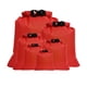 thumbnail image 2 of Bolsa seca flotante impermeable de 6 piezas para kayak, rafting, natación, playa, pesca, proceso de de pegamento de línea completa, diseño de rojo Macarena Bolsas secas impermeables, 2 of 8