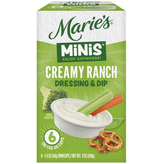 Marie's® Minis™ Creamy Ranch Dressing & Dip 1.5 oz, 6ct