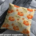 thumbnail image 2 of Homewish Cartoon Orange Pumpkin 01, Vintage Thanksgiving Day Room Decor Fabric by the Yard, Leaf Botanical Plant Sewing Fabric, Microfiber Bedroom Decor, 2 of 6