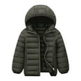 thumbnail image 2 of Winter Coats Puffer Padded Jacket for Toddler Boys Girls Kids Light Outwear Cute with Hoods Clothing,Kids Lightweight Puffer Jacket Packable Bubble Coat Down Cotton Coats Zip Up Hooded Outwear, 2 of 3