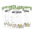 thumbnail image 1 of Inkdotpot 30 Fill In StyleBaby Shower Invitation Cards Safari Jungle Animals Blank Invites, 1 of 7