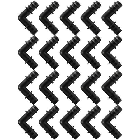 20x 90° Angle Barbed Connectors Bead Hose Drip Hose 1/2inch Irrigation System