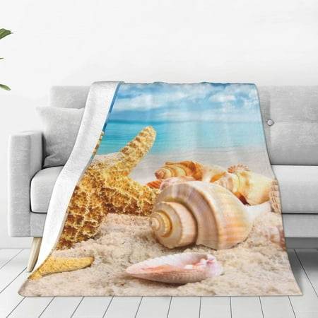 

Susaid Beach Starfish Shell Print Microfiber Cleaning Cloth Multi-Functional Cleaning Towels Highly Absorbent Cleaning Rags Cleaning Cloths for Car Kitchen Home-50 x40