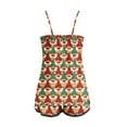 thumbnail image 5 of Christmas Pajamas Women Two Piece Silk Pjs Womens Short Pajamas Set Cami Top Womens Loungewear Set Womens Pajamas Set, 5 of 5