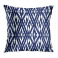 thumbnail image 1 of EREHome Accessory Blue Ikat Ogee Pattern Abstract Design Arabic Autumn Aztec Boho Pillow Case Pillow Cover 16x16 inch Throw Pillow Covers, 1 of 1