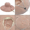 thumbnail image 5 of Kmdttou Sun Hat for Women Oversized Brimmed Hat Foldable Vacation Beach Hat Large Sun Protection And Shading Hat ,UPF50+ Wide-Brim Sun Hat, 5 of 6