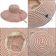 thumbnail image 5 of Sombreros de ala ancha para mujer, sombrero plegable para vacaciones en la playa, sombrero grande para protección solar y sombreado, sombrero para mujer, 5 of 6