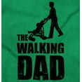 thumbnail image 2 of Walking Dad Nerdy Zombie Movie Lover Men's Big & Tall Crewneck Graphic Tee Brisco Brands 2X, 2 of 4