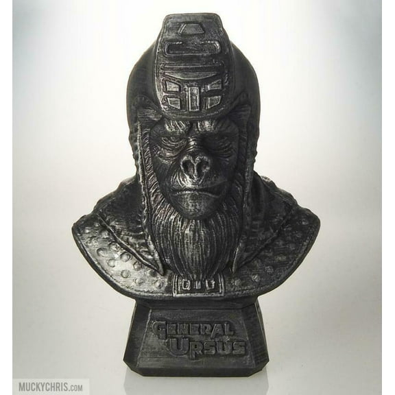 General Ursus Ape Bust | Hammered Iron Paint