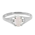 thumbnail image 2 of Galaxy Gold Size 11.0  14K Solid White Gold Ring With Natural Diamonds & Oval Natural Opal GRADE AAA, 2 of 7