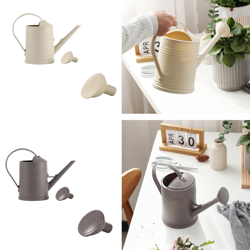 AOOOWER Large 2L Capacity Garden Watering Can With Interchangeable Spout Ergonomic Grip For Potted Plant Hanging Baskets
