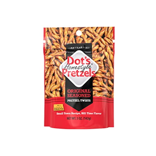 Dot's Homestyle Pretzels 5 Ounce Snack Size Individual Packs Seasoned Pretzel Twists (Original
