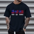 thumbnail image 4 of Caqnni Patriotic Shirts for Men 4th of July Shirts American Flag Men's Tshirts Short Sleeve USA Shirt Funny Muscle Top (Black,XL), 4 of 4
