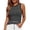 Black, variant on Wutalume Striped Tank Tops for Women - Summer Ribbed Knit Sleeveless Slim Fitted Shirt Side Ruched Fashion Casual Trendy Blouse for Beach and Daily,Black L