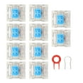 thumbnail image 1 of Interrupteurs 10 Pcs Interrupteurs de Clavier Interrupteur Bleu Structure Exquise pour Remplacement Interrupteurs Mécaniques DIY, 1 of 8