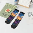 thumbnail image 7 of Naloa Cosmic Irises At Twilight Ankle Socks for Women Non Slip Socks No Show Socks Classic Low Cut Casual Socks Casual Socks, 7 of 7